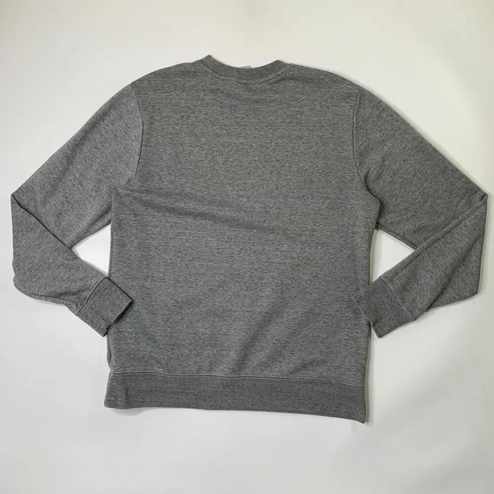 The North Face Sweatshirt Men L Large Grey Fleece Lined Half Dome Patch Crew